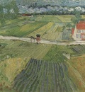 landscape with wagon in the background, auvers sur oise