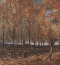 lane with poplars, nuenen