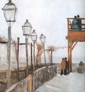 montmartre near the higher mill, paris