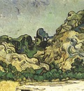 mountains with cottage, saint remy