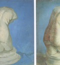 plaster statues of female back, nuenen