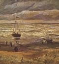 scheveningens beach, stormy weather