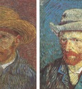 self portraits with hat, paris 1887