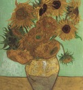 still life vase with sunflowers, arles