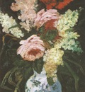 vase with gladioli and lilac, paris