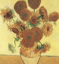 vase with sunflowers, arles