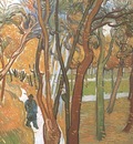 walk, falling leaves, saint remy