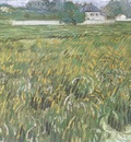 Wheatfield with White House in the Background, Auvers sur Oise