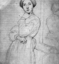 Ingres Study for Vicomtesse d Haussonville born Louise Albertine de Broglie