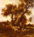 Jacque Charles Emile Sheep At Pasture