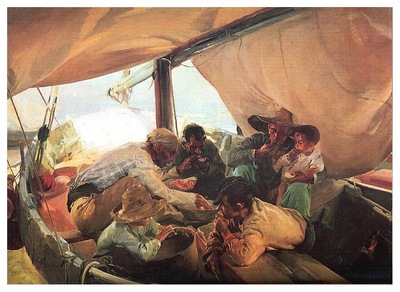 ls Sorolla 1898 Comiendo en la barca