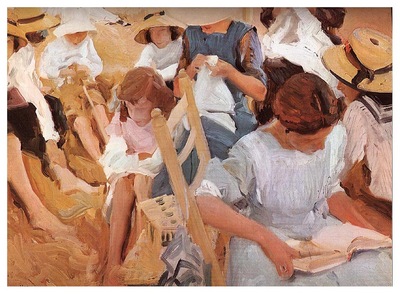 ls Sorolla 1910 Sobre la arena Playa de Zarauz