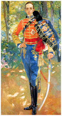 ls Sorolla 1907 Alfonso XIII con uniforme de husares