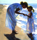 Larson Jeffrey 1999 Beach Treasures 12by16in