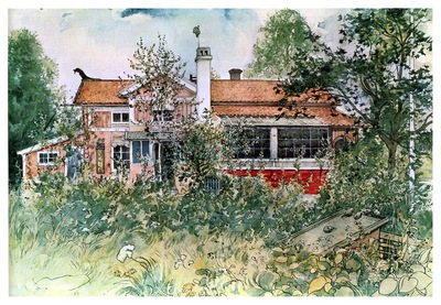 ls Larsson 1894 97 The cottage watercolor