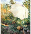 ls Larsson 1883 Garden in Grez Sketch in oil