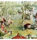 ls Larsson 1894 97 The Crayfish Season Opens watercolor