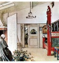 ls Larsson 1894 97 The Other half of the Studio watercolor