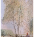 ls Larsson 1902 Under the Birches watercolor