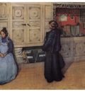 ls Larsson 1903 Mother and Daughter watercolor