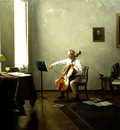 Man Playing a Cello
