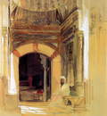 Lewis John Frederick Entrance to tomb of Sultan Bayezid Sun