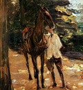 Liebermann Max Man with horse Sun