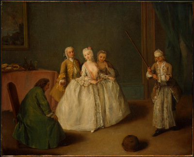 Longhi The Game of the Cooking Pot, c  1744, 49 9x61 7 cm,