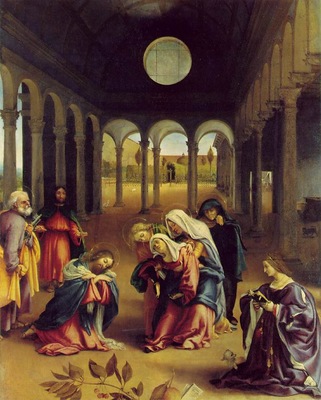 Lotto Christ taking leave of his mother, 1521, 126x99 cm, Ge