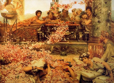 Lawrence Alma Tadema Les Roses dElagabal detail , De