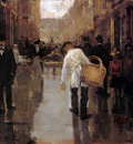 Arntzenius Floris Butchers Boy In Street Den Haag Sun