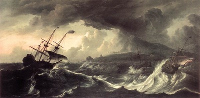 BACKHUYSEN Ludolf Ships Running Aground In A Storm