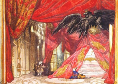 bakst the sleeping beauty design for scene iv the awakening