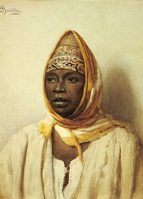 Bartolini Frederico Portrait Of An Arab Woman
