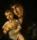 BELLINI,G  MADONNA AND CHILD, C  1475, DETALJ, NGW