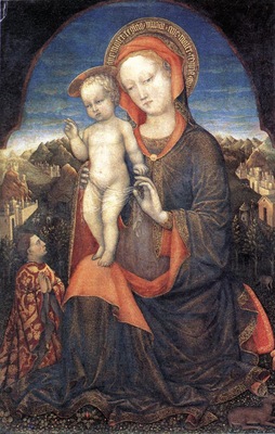 Madonna with child adored EUR