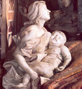 Tomb of Pope Alexander VII detail Charity
