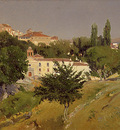 Beruete Aureliano de Paisaje con el Convento de Santo Espiritu de Segovia
