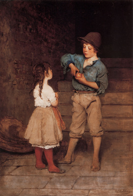 Blaas Eugen von Two Children