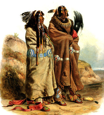 Tna 0020 Sih Chida Mahchsi Karehde, Mandan Indians KarlBodmer, 1832 sqs