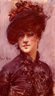 Boldini Giovanni La Femme Au Chapeau Noir