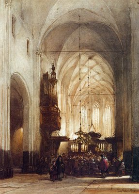 Bosboom Johannes Church In Hattem Sun