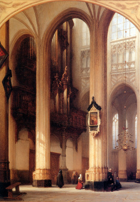 Bosboom Johannes Interior Of Sint Jan Church In Den Bosch Su
