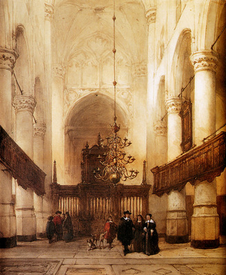 Bosboom Johannes Nieuwe Kerk In Delft Sun