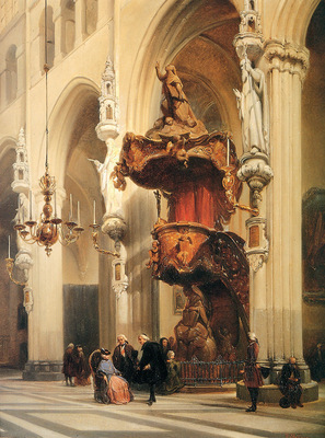 Bosboom Johannes Onze Lieve Vrouwekerk In Brugge Sun