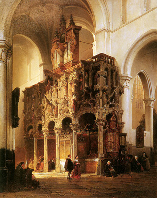 Bosboom Johannes St Nicolaeskerk In Dixmuide Sun