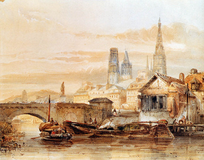 Bosboom Johannes View On Rouen Sun