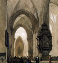 Bosboom Johannes Interior of Church in Trier Sun