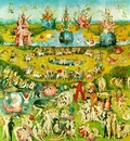 Bosch Lustarnas tradgard Central panel, Garden of Earthly D