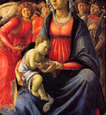 Botticelli Sandro The Virgin with the child and five angels
